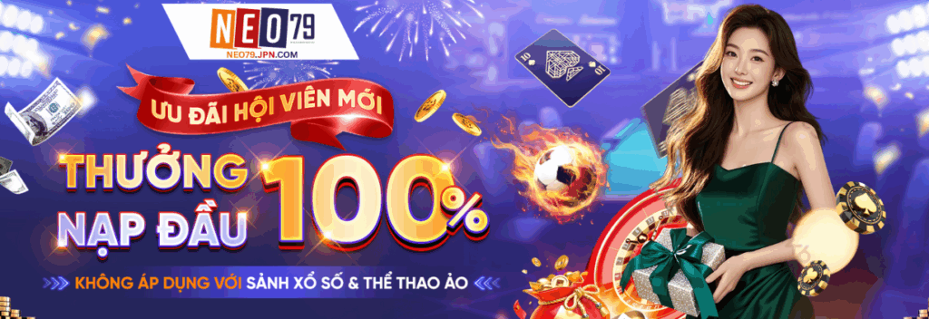 Neo79 JPN COM 🎮️ Bệ Phóng Giải Trí, Trải Nghiệm Cá Cược Bền Vững 1 Neo79 Banner